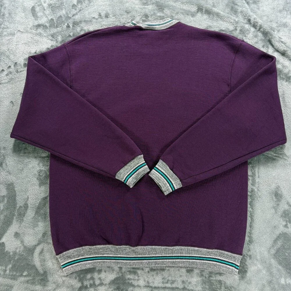 Vintage 1998 Y2K Problem Wilson Pro 500 Crewneck Sweatshirt Men L Made in USA - Picture 2 of 8